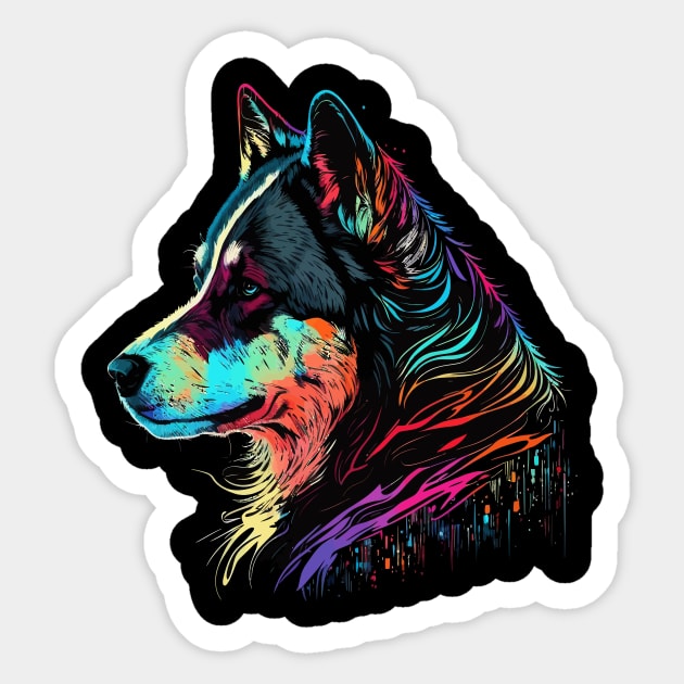 Alaskan Husky Sticker by JH Mart